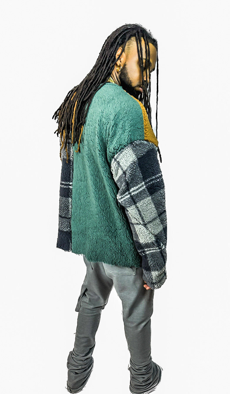 Sherpa Patchwork Sweater