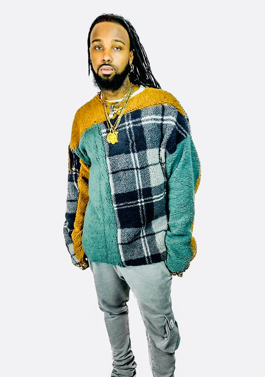 Sherpa Patchwork Sweater